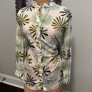 Talbots Blouse with Ruffled Collar